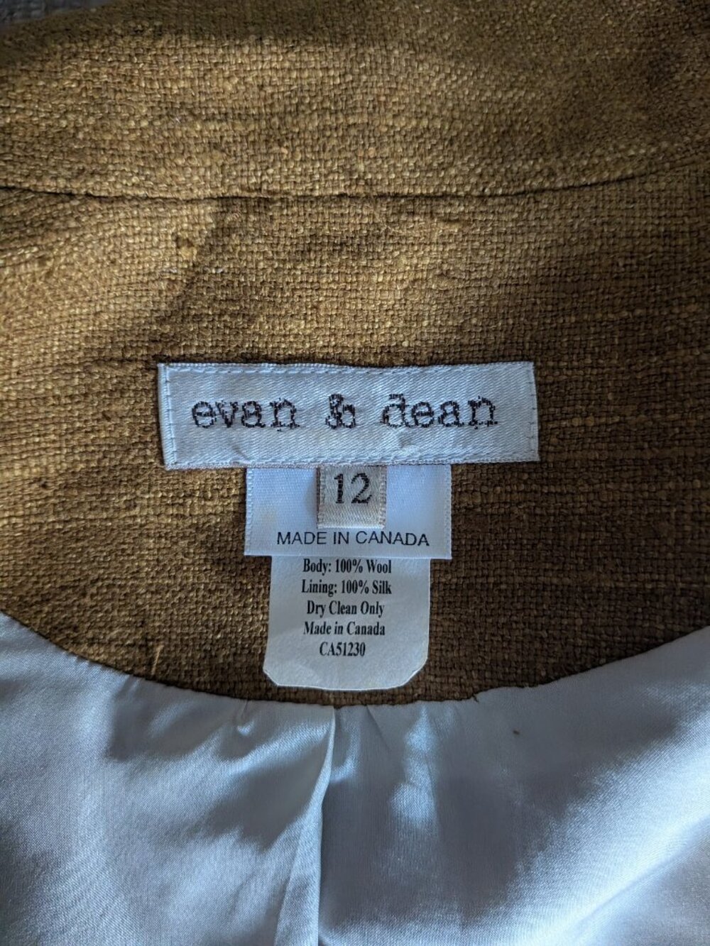 Evan & Dean Asymmetrical Button Blazer & Pleated Wide Leg Suit Set Sz 12 - Picture 16 of 16